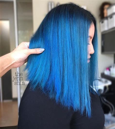 Neon blue hair color @thejennshin #pulpriothair | Hair color unique ...