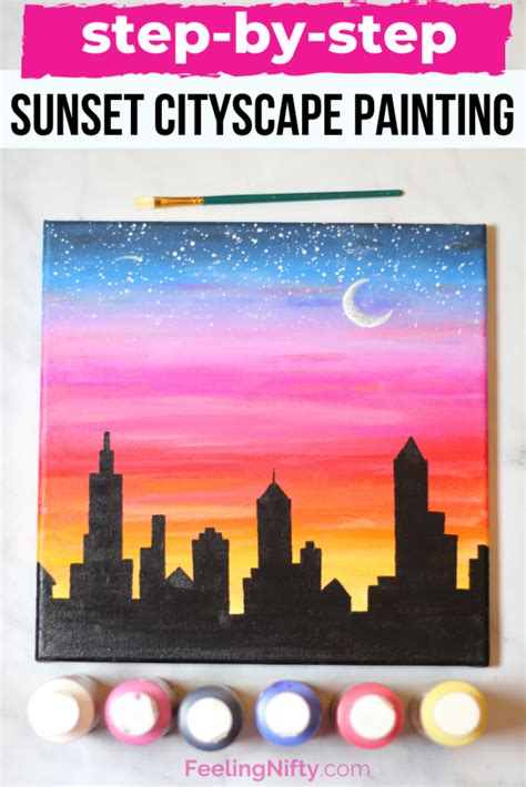 Easy Painting Ideas Sunsets