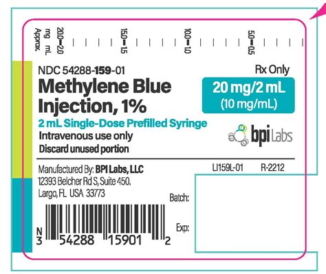 Methylene Blue Injection: Package Insert - Drugs.com