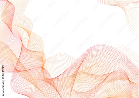 Abstract guilloche pattern (vector complicated red line texture). Blank ...