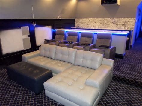 Palliser Media Sectional with 4 Palliser Home Theater Seating in ...