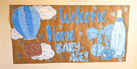 Welcome Home Baby Banner Kraft Paper Banner Custom Hand - Etsy