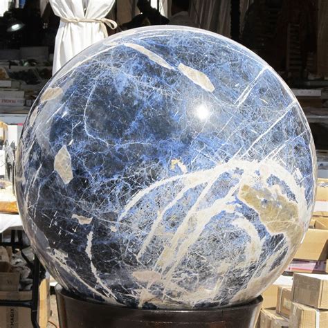 Large Polished Sodalite Sphere | Gems and minerals, Dog business, Sphere