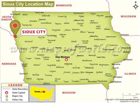 Where is Sioux City Located in Iowa, USA