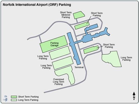 Norfolk Airport Parking | ORF Airport Long Term Parking Rates & Map