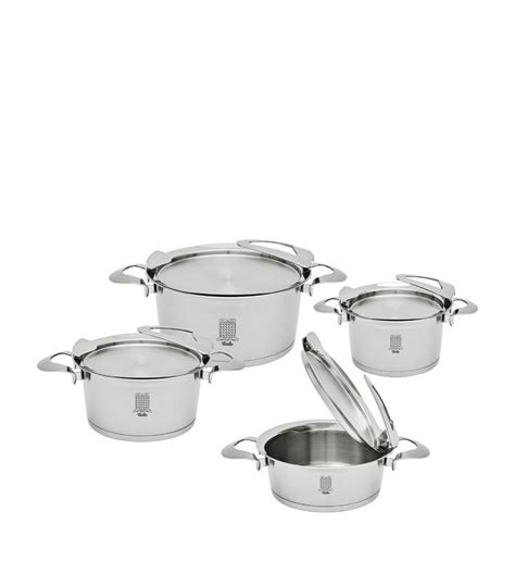 Fissler Solea Novo 4-Piece Cookware Set - Silver | Editorialist