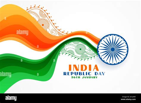 Creative Indian Republic Day Background, Wishes, Greeting Stock Photo ...