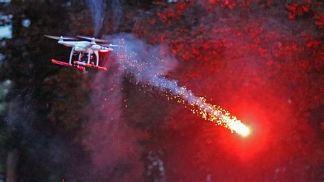 Watch This Guy Launch Fireworks From A Drone