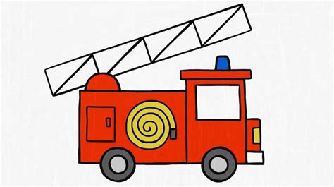 YouTube | Fire truck drawing, Fire trucks, Drawing for kids