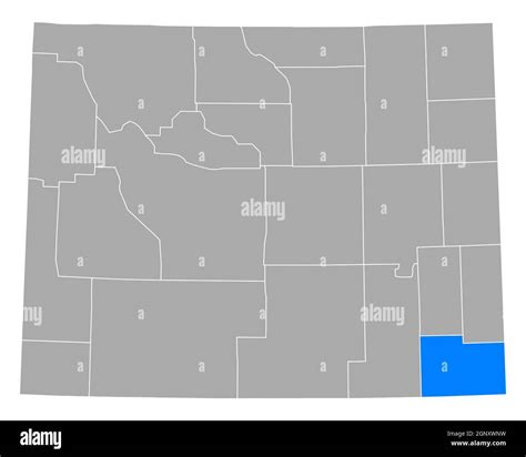 Map of Laramie in Wyoming Stock Photo - Alamy