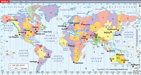 Time Around The World Map – Topographic Map of Usa with States