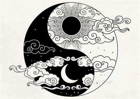 "This reusable Sun and Moon, Yin Yang Silkscreen Stencil can be used ...