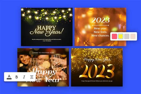 New Year Card Maker: Create a Free Happy New Year 2023 Card Online