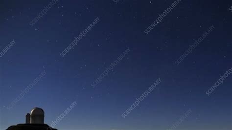 Star trails, La Silla Observatory, Chile - Stock Video Clip - K005/8868 ...