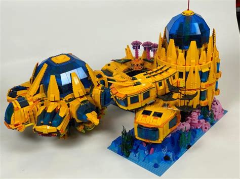 Experience an underwater world within this domed LEGO base