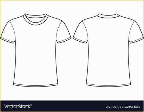 Free Vector Clothing Templates Of Blank T Shirt Template Front and Back ...