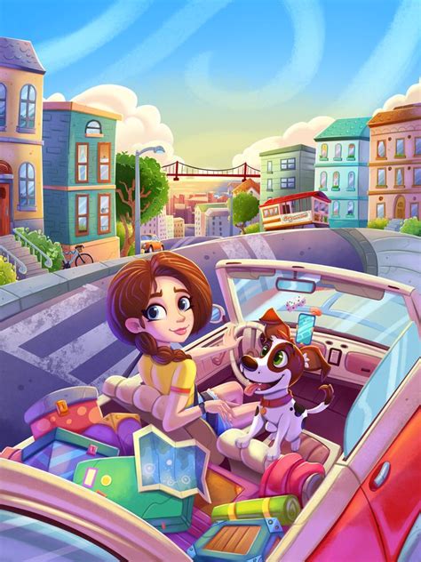 Road Trip - mobile Game visual development on Behance | Visual ...