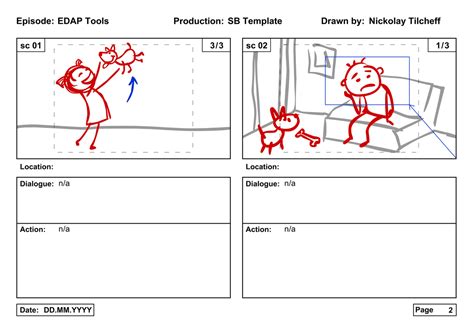 The EDAP Tools Storyboard template (free download) | electric dog ...