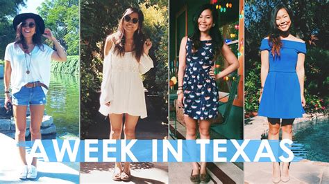 Outfits of the Week: Holiday/Vacation Lookbook in Texas - YouTube