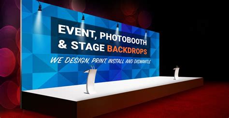 Stage Backdrops Singapore - Custom Design, Print, Install & Dismantle