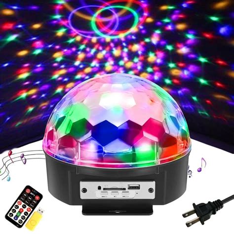 9 Colors 18W DJ Light Sound Active Crystal Magic Ball Disco Ball Led ...