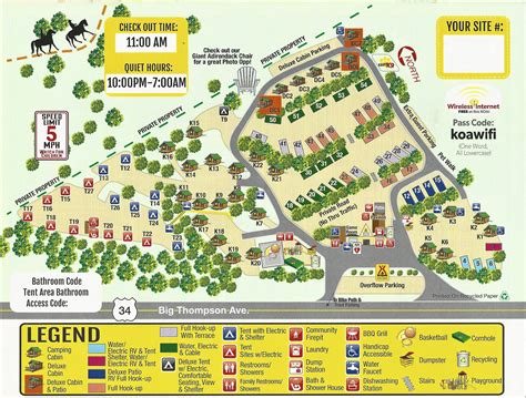 Estes Park, Colorado Campground Map | Estes Park KOA Holiday