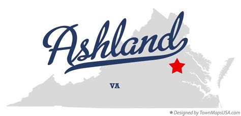 Map of Ashland, VA, Virginia