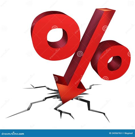 Falling Interest Rates stock illustration. Image of finance - 24356763