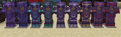 All of the new armor trim patterns & colors on netherite armor! : r ...