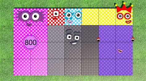 Numberblocks Dance 800 900 100 500 - YouTube