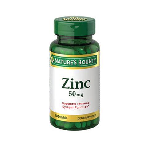 Nature's Bounty Zinc 50mg - 100 Tablets online in Pakistan ...