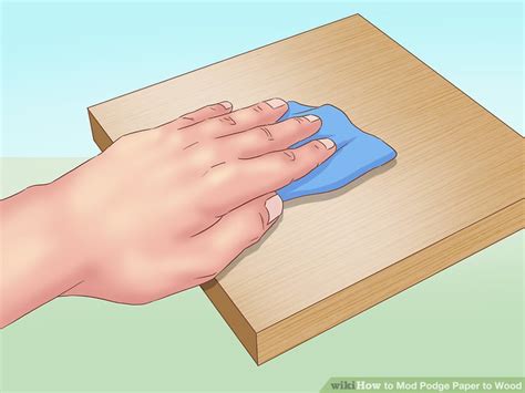 How to Mod Podge Paper to Wood (with Pictures) - wikiHow