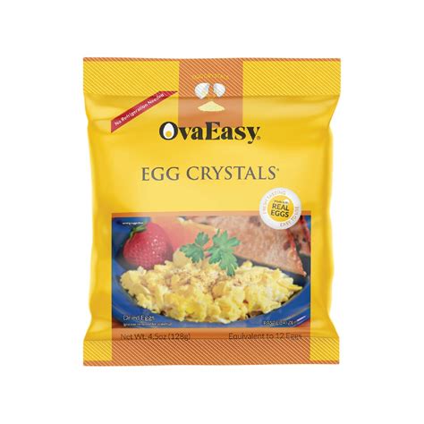 OvaEasy Dehydrated Egg Crystals 4.5oz (128g) Bag - All-Natural Powdered ...