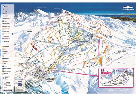 Sierra Nevada Ski Resort Piste Maps