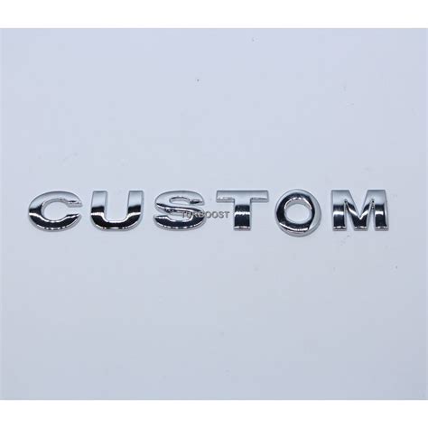 Custom 3D TURBO Metal Letter Car Stickers Car Logo Sticker Design