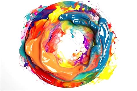 A colorful circle with the word art on it | Premium AI-generated image