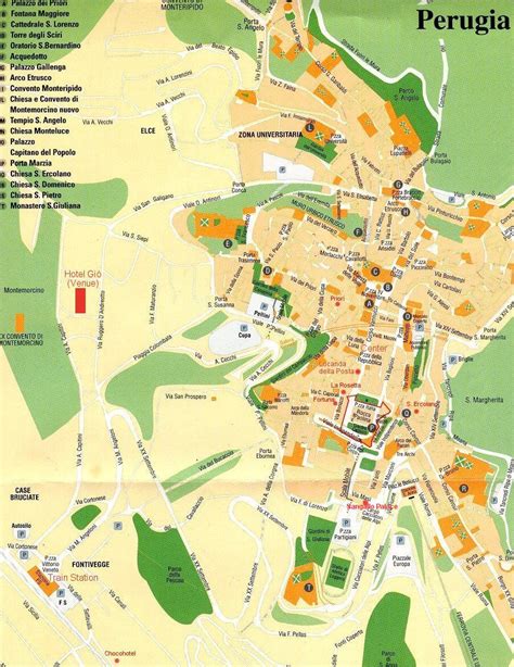 Map of Perugia