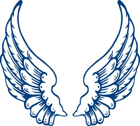 Angel Wing Outline - ClipArt Best