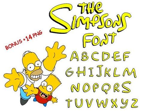 Simpsons Font - Download this great typeface FREE | Free handwritten ...