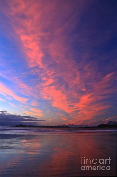 Chesterman Beach Sunset Portrait Photograph by Adam Jewell