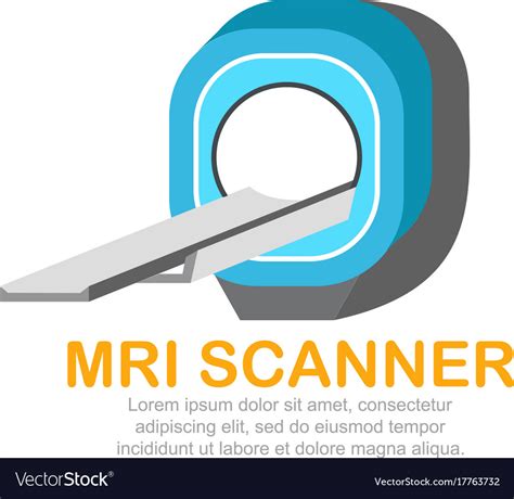 Mri scanner logo template Royalty Free Vector Image