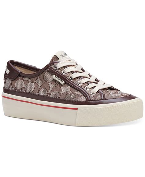 COACH Women's Citysole Platform Jacquard Sneakers - Macy's