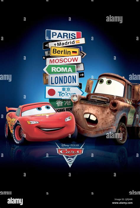 Disney Cars Logo Cars 2 Lightning Mcqueen Mater Pixar Poster Compact ...