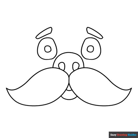 Baby Mustache Coloring Page