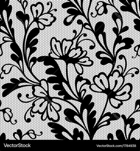 Seamless flower lace pattern Royalty Free Vector Image