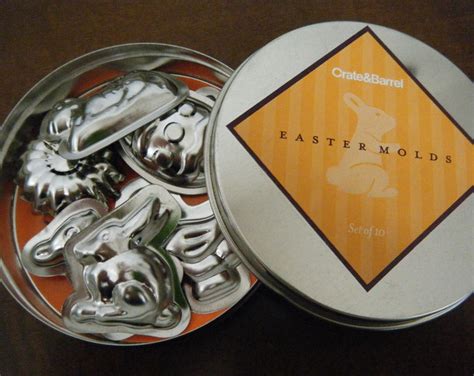 Easter Chocolate/butter Molds Set of 10 in Tin Crate and - Etsy