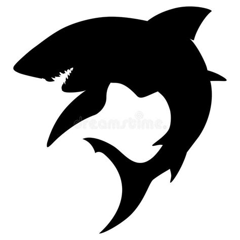 Shark Silhouette. Vector illustration of a shark , #SPONSORED, # ...