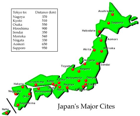 Maps of Japan - Regions and Cities