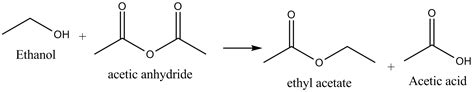 acid anhydride plus alcohol