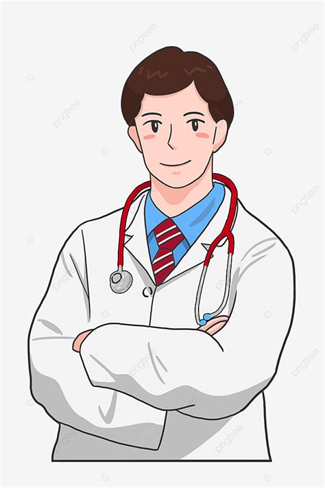 Medical Workers Clipart Transparent Background, Cartoon Doctor Medical ...